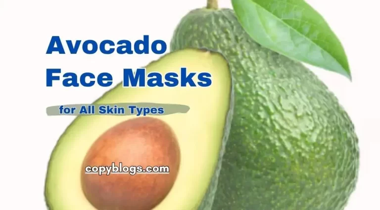 Avocado face mask in a bowl with slices and a brush.
