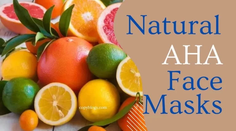 Natural AHA face mask with fruit ingredients like papaya, pineapple, and citrus on a spa table.