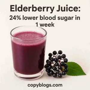 Elderberry juice supports metabolism and immunity