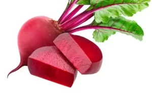 Beetroot juice applied on lips to lighten dark lips.