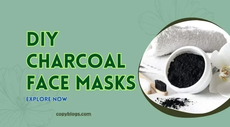 DIY charcoal face masks with natural ingredients for clear and healthy skin.