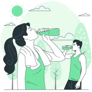 Hair care tip card with hydration advice for healthy hair growth.