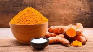 Turmeric coconut oil and yogurt mask for itchy skin relief.