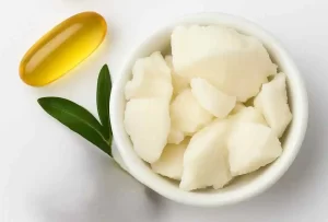 Vitamin E and shea butter lip mask for deep repair.