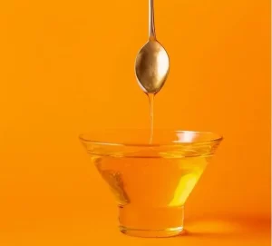 Raw honey mask for acne scar treatment at home.