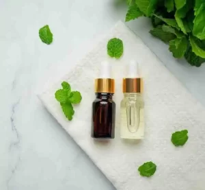 Peppermint oil natural remedy for hair fall.