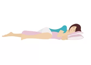 Sleeping posture helps prevent snoring caused by tongue blockage.