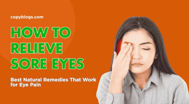 Sore eye remedies using cold compress and natural home treatments.