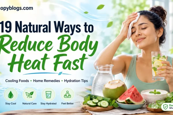 natural ways to reduce body heat