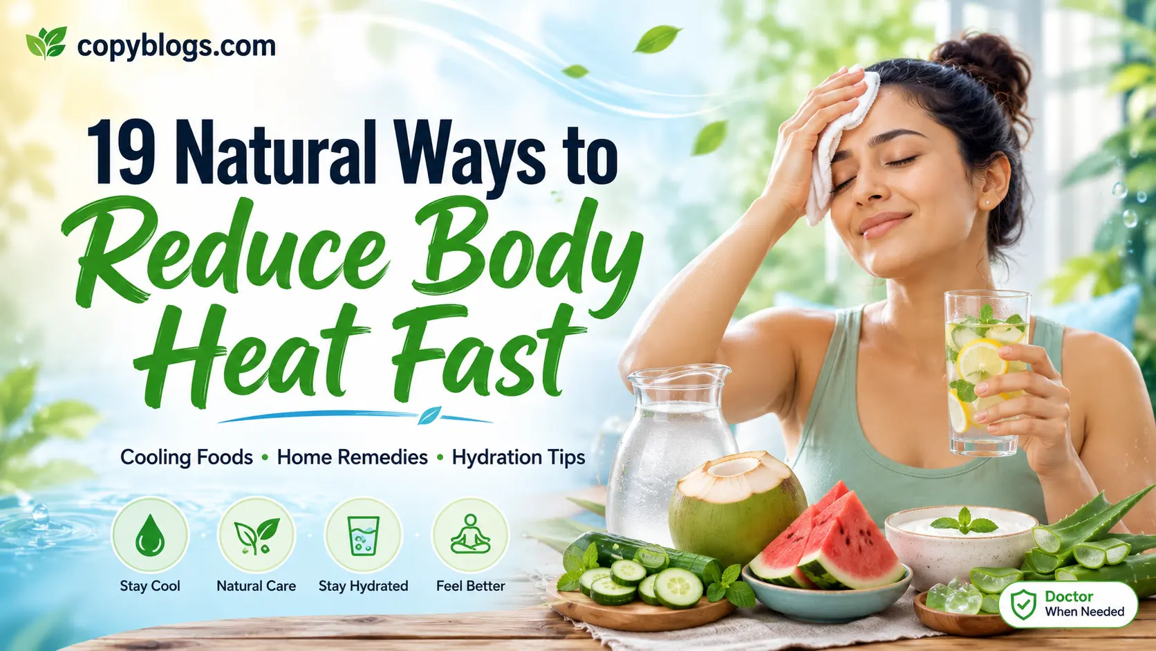 natural ways to reduce body heat