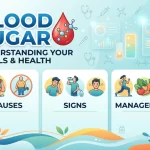 Graphic guide on blood sugar causes, signs, and manage