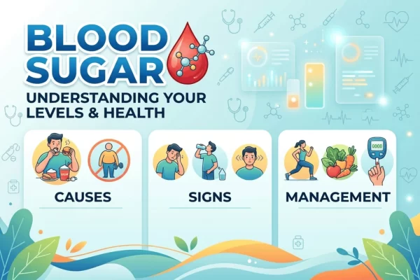 Graphic guide on blood sugar causes, signs, and manage